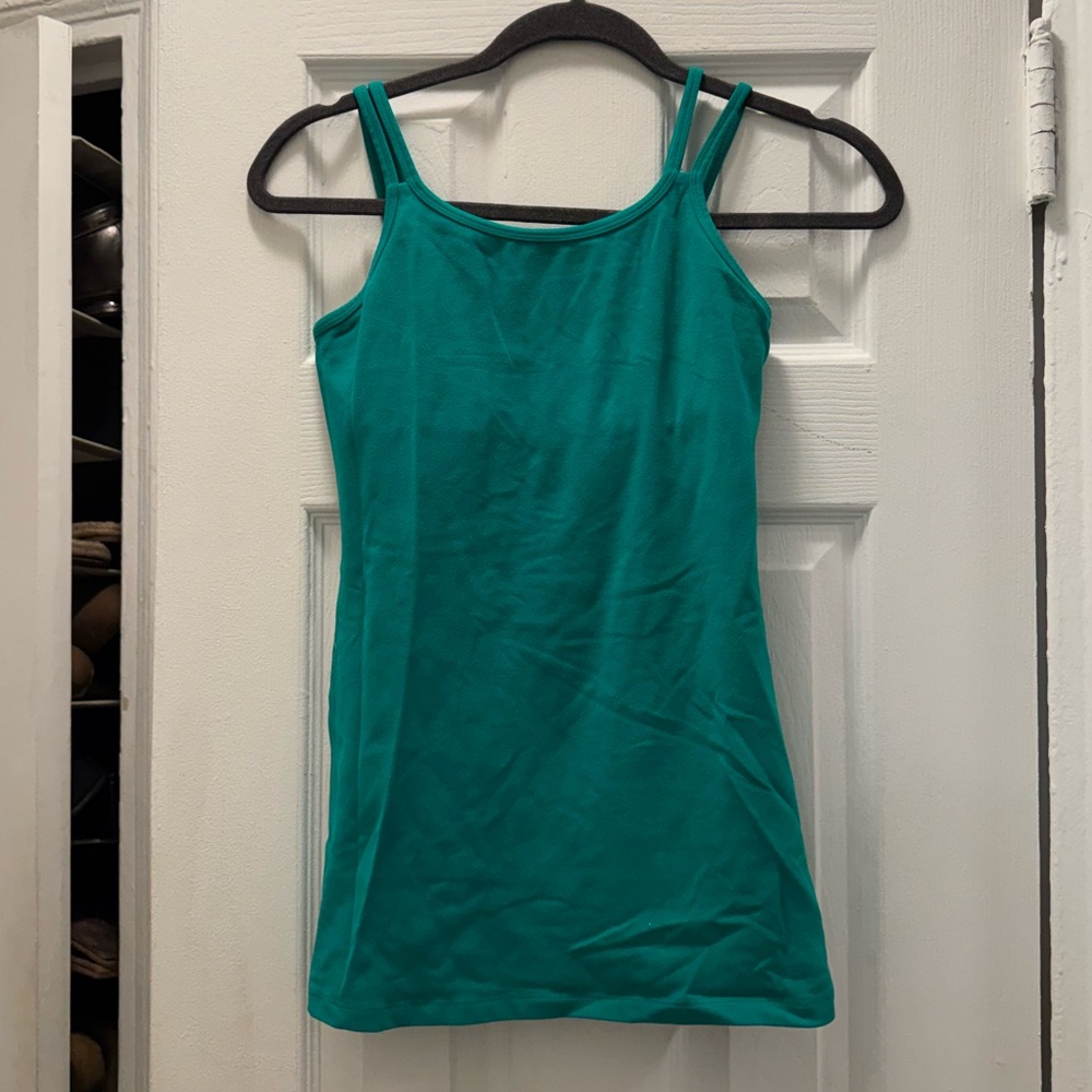 Beyond Yoga Green Double Strap Workout Tank Size Small